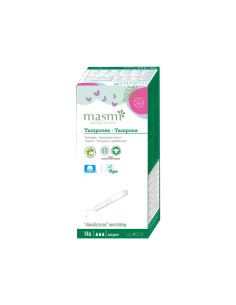 Tampon de algodon super con aplicador bio 14ud Masmi
